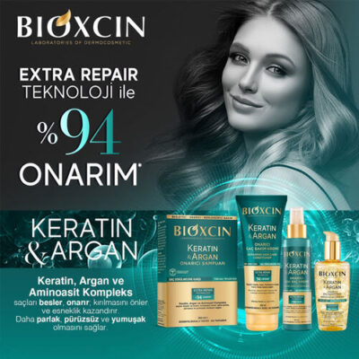 کراتین و روغن آرگان بیوکسین bioxcin keratin & argan