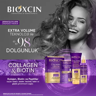 حجم دهنده مو بیوکسین BIOXCIN COLLAGEN AND BIOTIN
